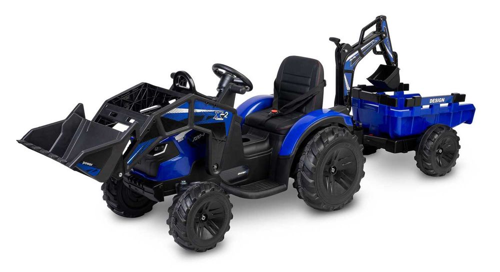 Duży Traktor Auto na akumulator 400W 24V/10ah Koparka dla dzieci Auto Pojazd Ciągnik