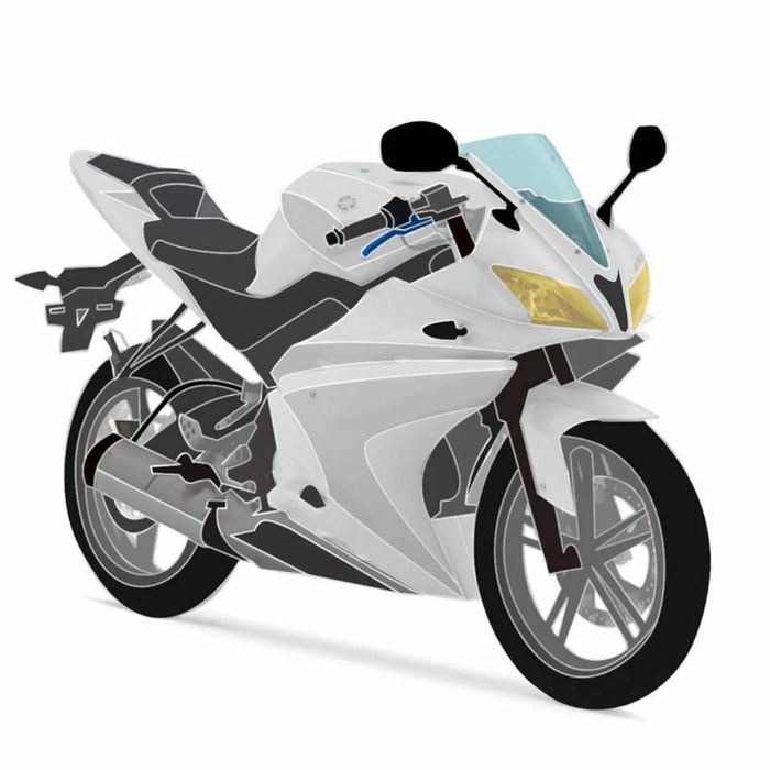 Komplet owiewek Yamaha YZF-R 125 14-18 (łacznie 21 szt.)