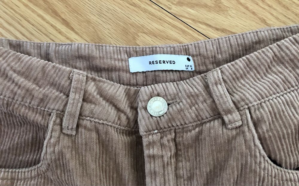 Spodnie sztruksowe H&M