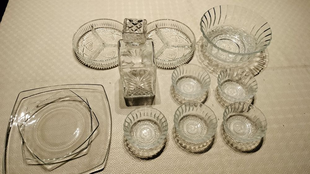 Conjunto peças vidro