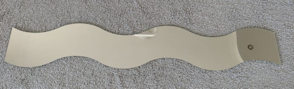 Lustro falowane kształt S duże w super stanie