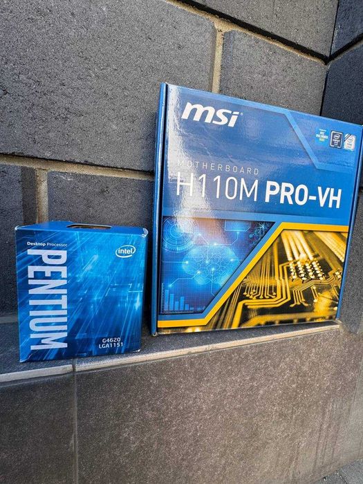 Комплект Материнська Плата MSI H110M PRO-VH + Intel G4620 + 16GB DDR4