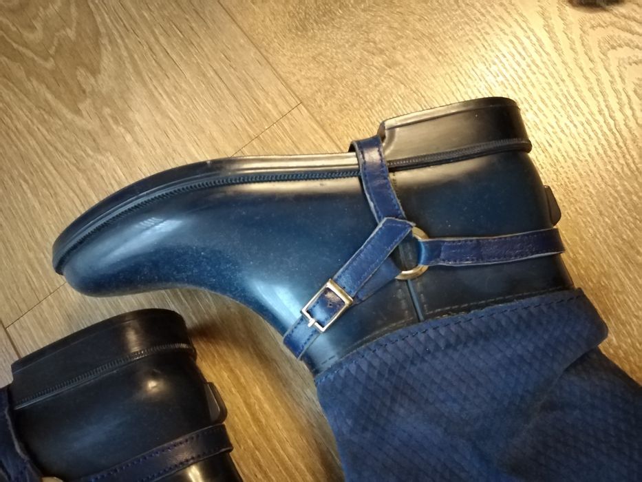 Kalosze ze skórzaną cholewką roz. 38