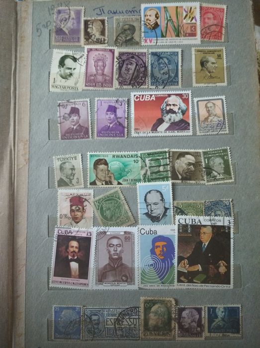 Марки личности разные страны