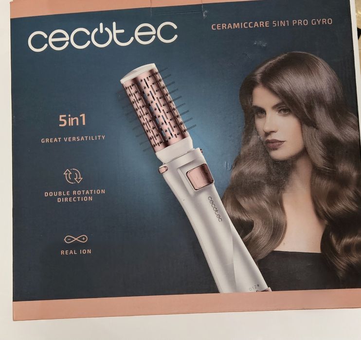 Escova Modeladora Rotativa Cecotec Bamba CeramicCare 5in1 Pro Gyro - Como Nova