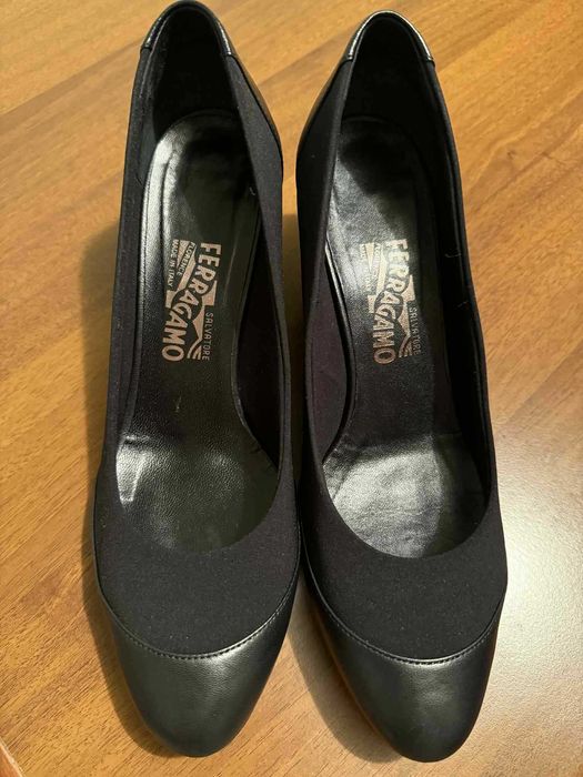 Туфлі Salvatore Ferragamo, оригінал Італія, розмір 39, шкіра+текстиль