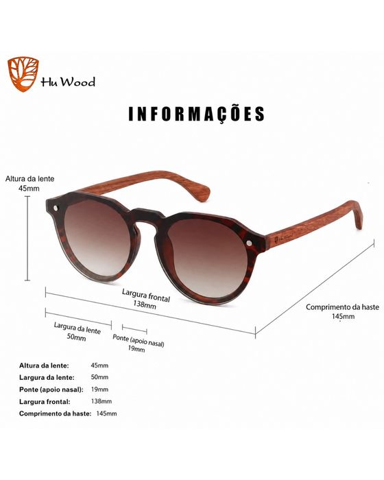 Óculos de Sol (Hu Wood VINTAGE)