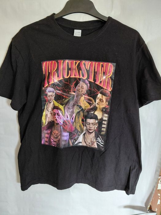 Koszulka męska t-shirt czarny Trickster bawełna rozmiar M