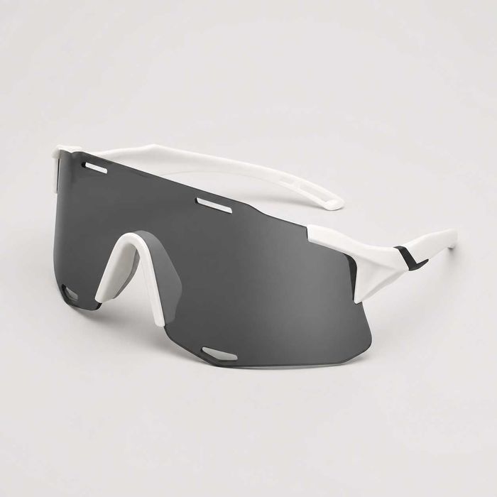 Nowe minimalistyczne okulary przeciwsłoneczne unisex białe