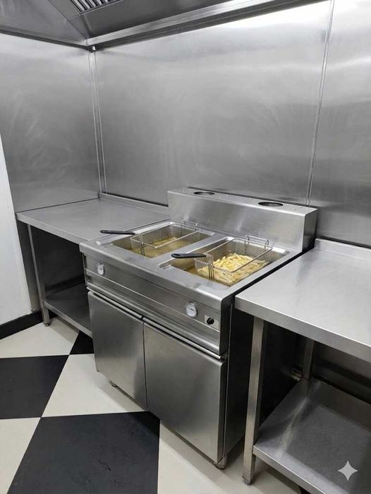 Fritadeira dupla a gás
