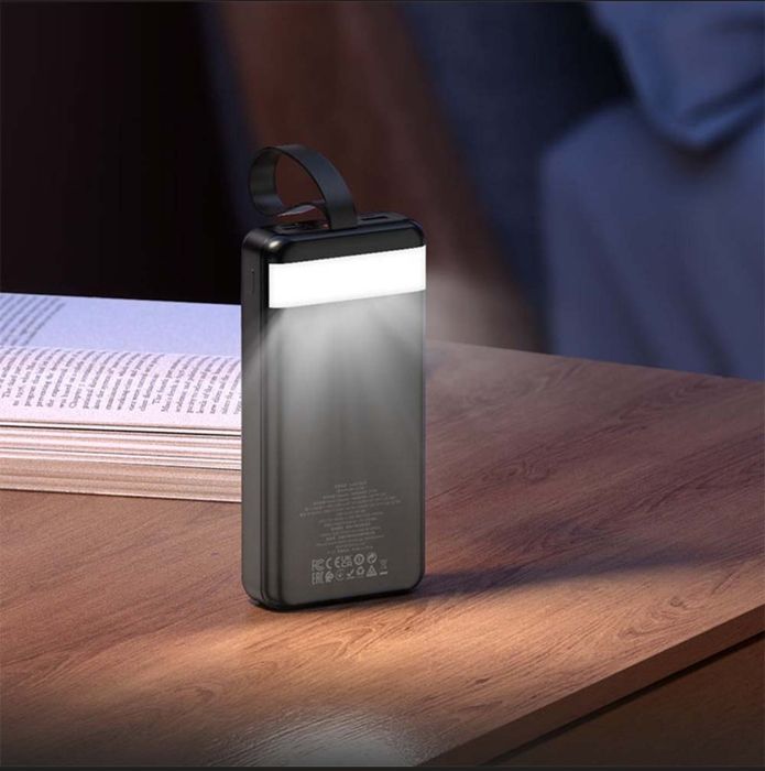 Power Bank Hoco J123B 30000mAh 22.5W PD20W Швидка зарядка + LED лампа