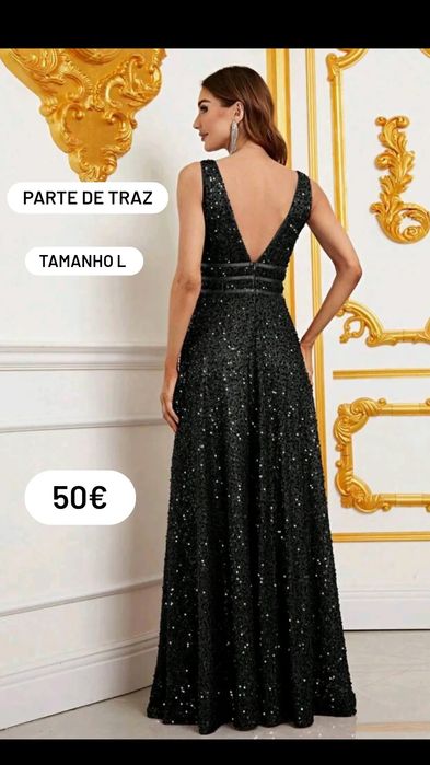 Vestido gala preto