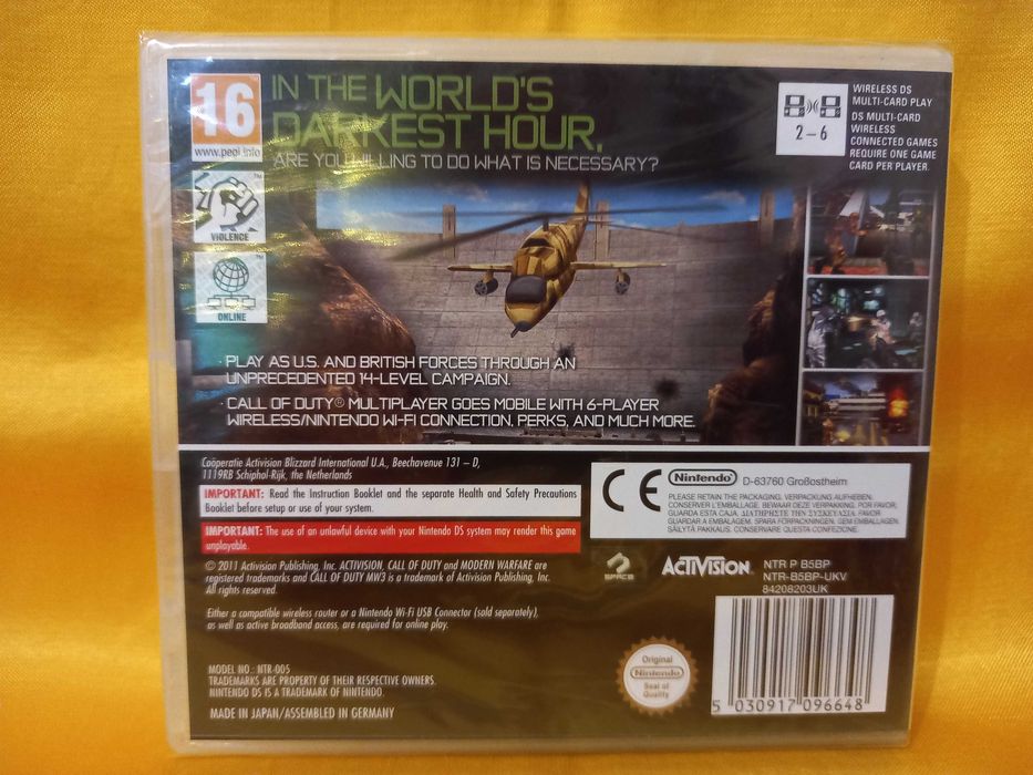 [Nowa w folii] Gra Call of Duty Modern Warfare 3 Defiance Nintendo DS