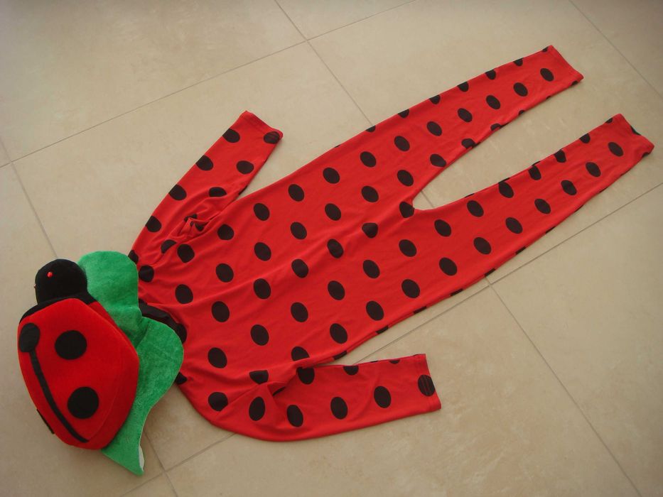 strój przebranie biedronka roz. 122