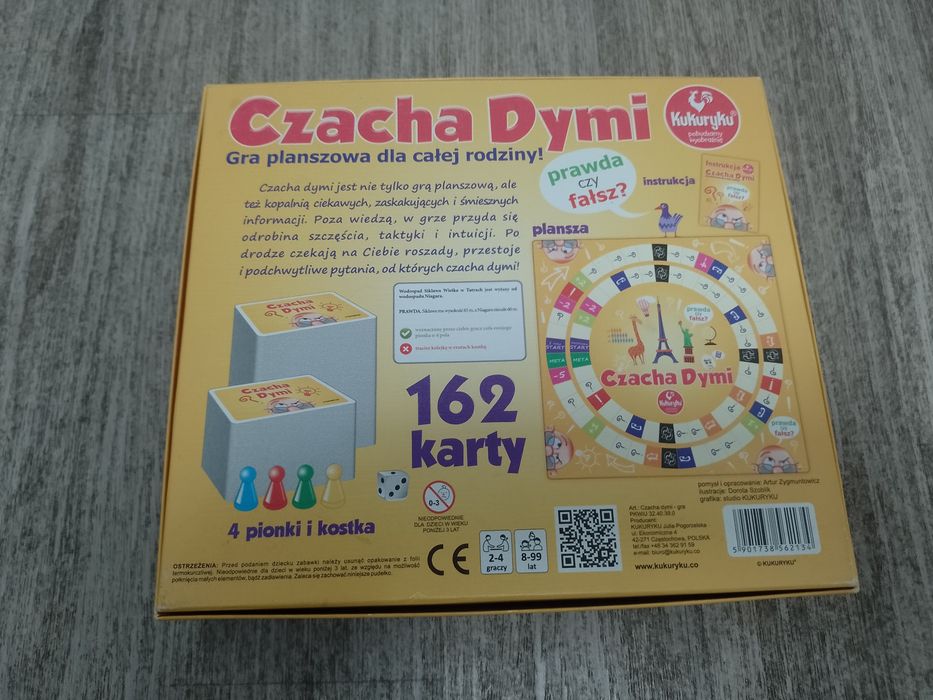 Sprzedam grę planszową .Czacha dymi-prawda czy fałsz.