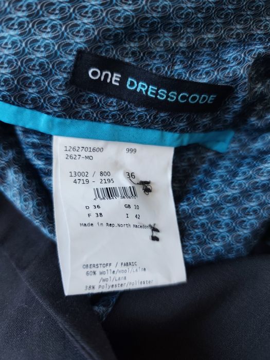 Brązowa czekoladowa marynarka ciemny brąz one dresscode s 36 m 38