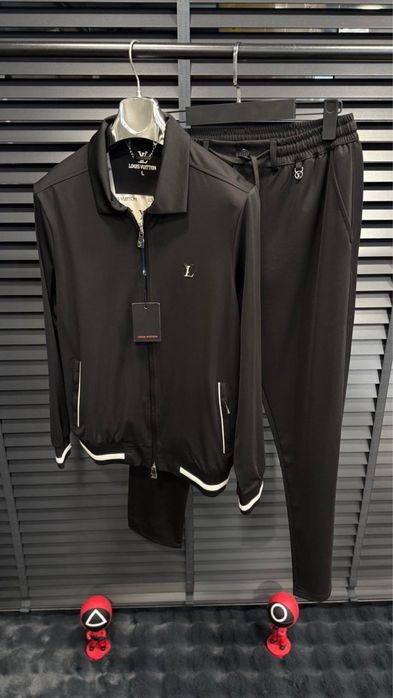 Спортивний костюм Louis Vuitton чорний костюм луї віттон чорний