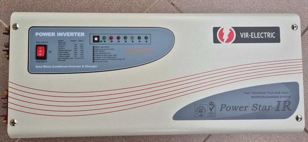 Інвертор новий 2кВт 12В VIR-ELECTRIC Power Star IR 2000 (Чистий синус)