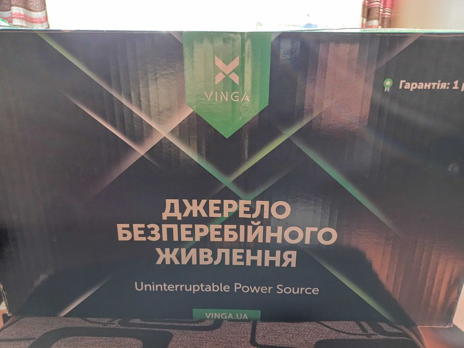 ДБЖ Vinga LCD 1200VA Shuko Plastic Case