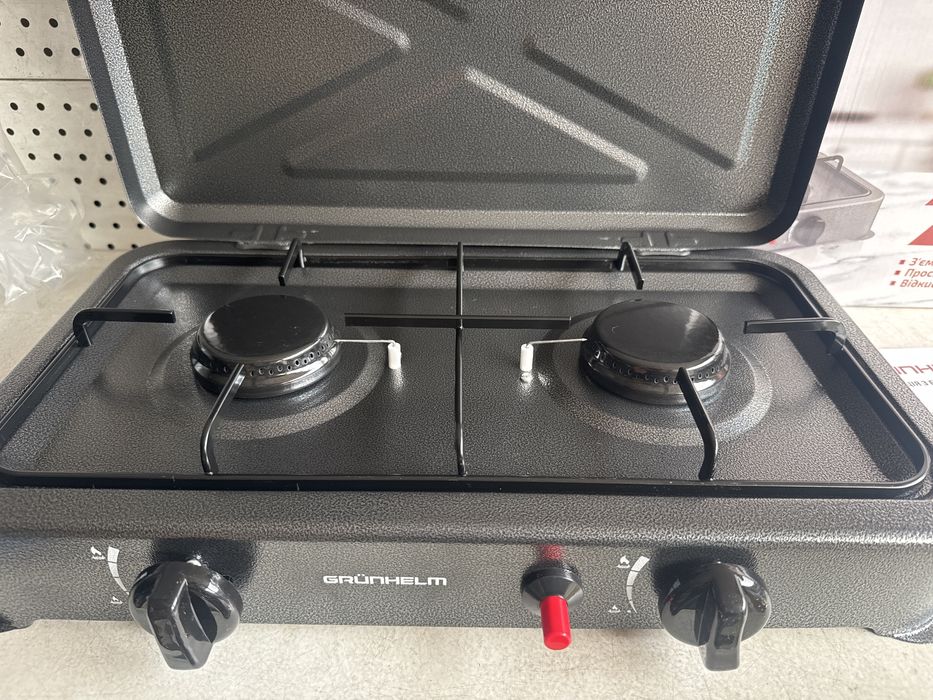 Плита газова настільна з кришкою Grünhelm 2940 Па таганок нова Київ