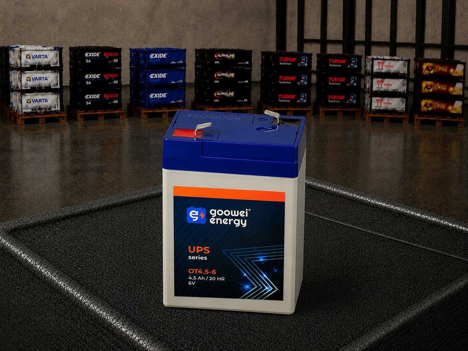 Акумулятор батарея GOOWEI ENERGY OT4.5-6, 4.5Ah, 6V, 8595669501088