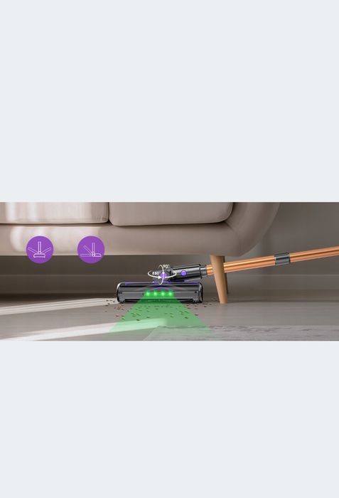 V2 Odkurzacz pionowy bezprzewodowy 70kPa 500W 60min 3xHEPA