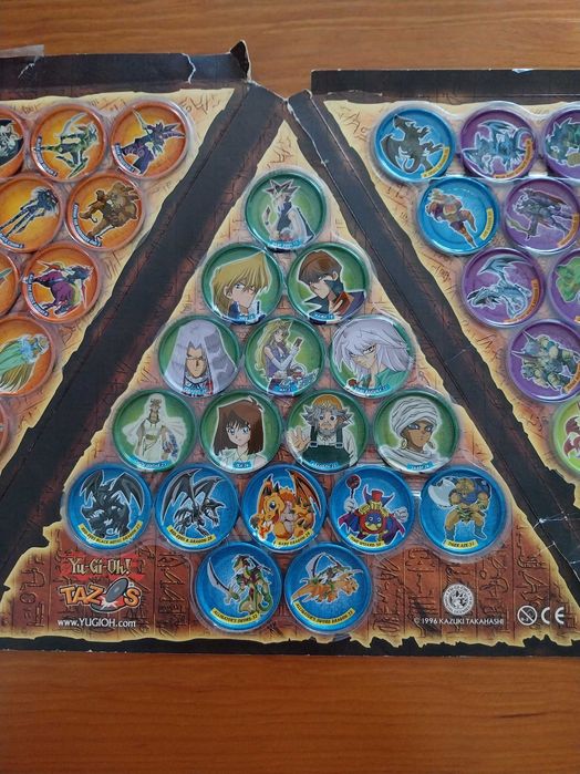 Coleção completa 50 tazos Yu Gi Oh com álbum