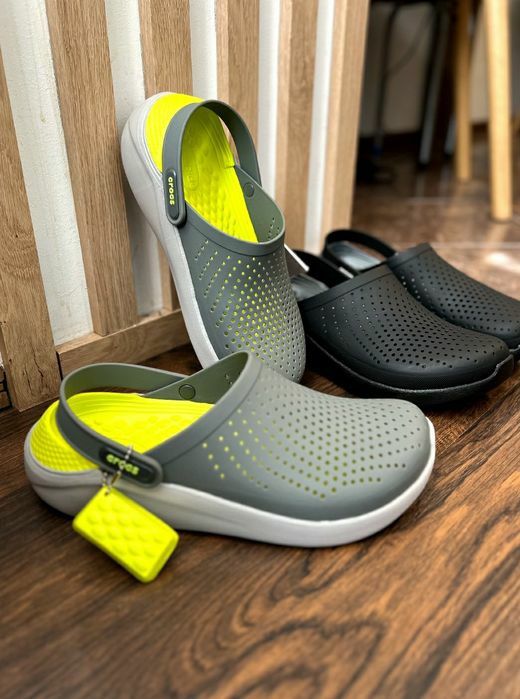 Крокси LiteRide Crocs Black Slate Grey