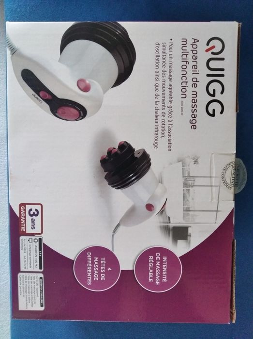 Masażer ręczny, zasilany na prąd- 4 nasadki