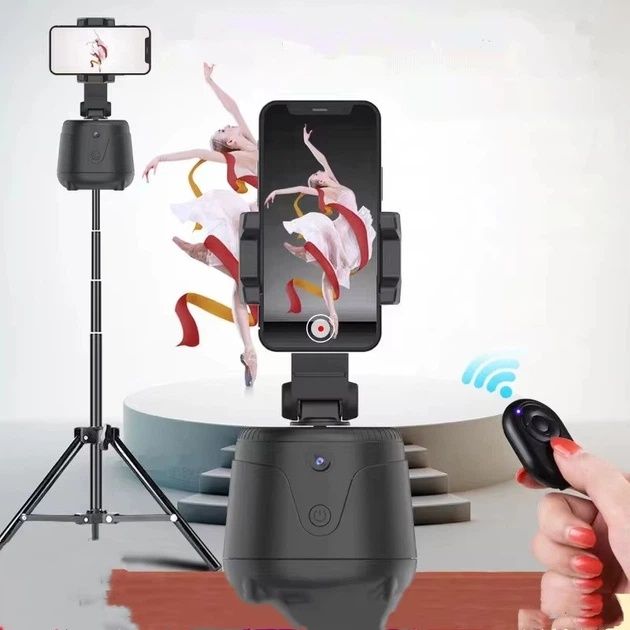 Розумний стабілізатор-трекер для смартфона Gimbal Stabilizer Q2 / 360 Smart Shooting  360° з ШІ та відстеженням обличчя + Пульт ДК