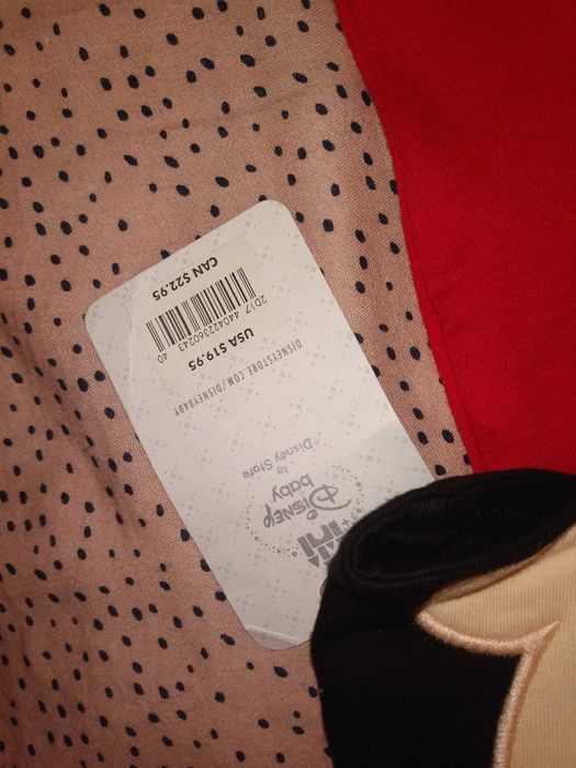 Nowe body z czapeczką Myszka Mickey rozmiar 62