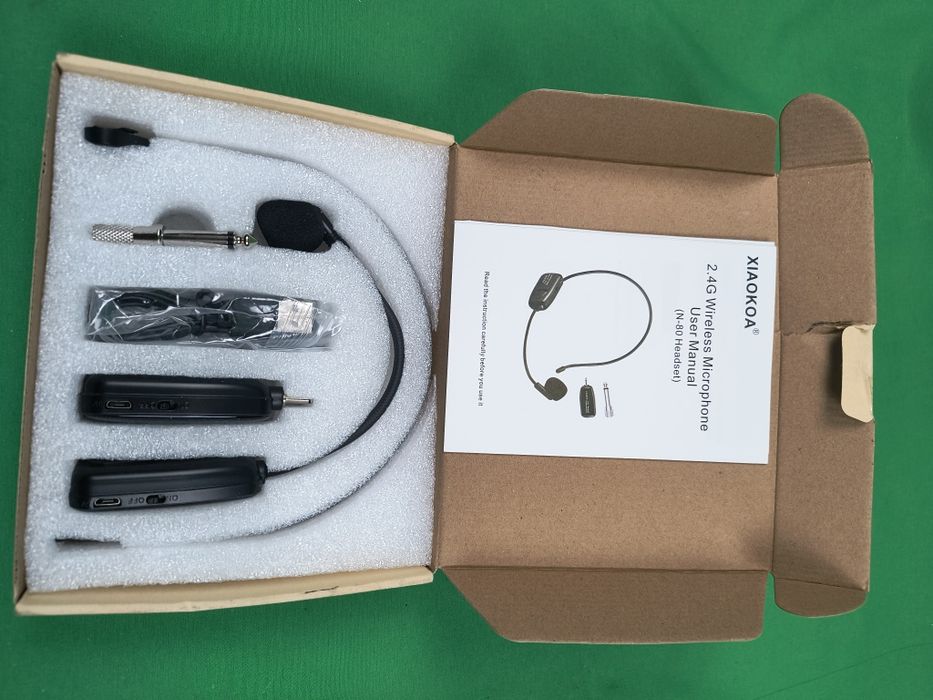 Mikrofon bezprzewodowy UHF 50 m stabilne połączenie super jakość