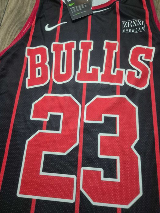 Super czarna koszulka Chicago Bulls na ramiaczka TOP NIKE JORDAN XL