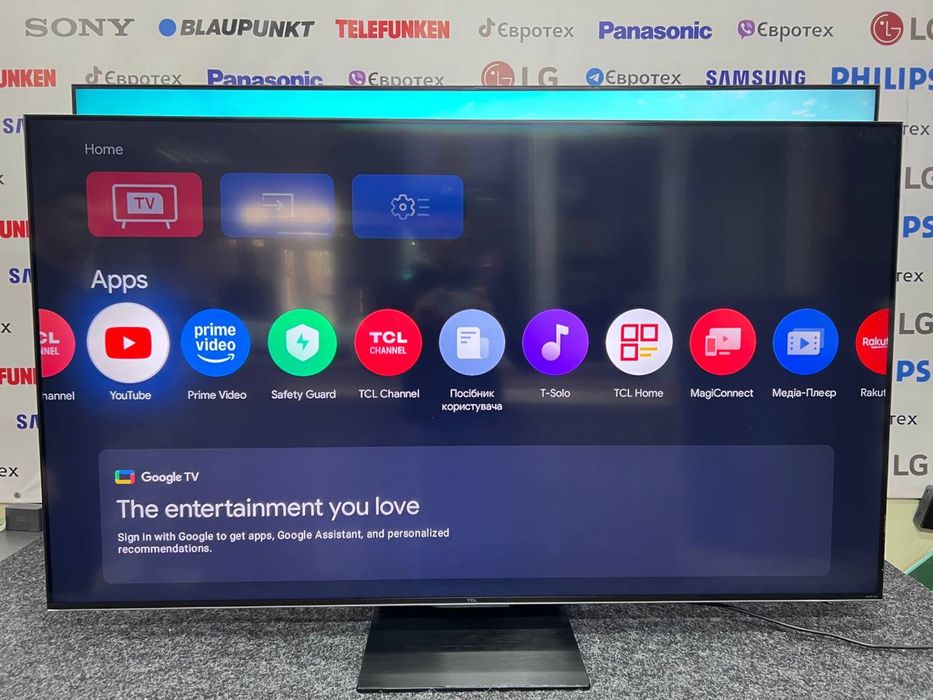 ТОП телевізор TCL 65QM8B 144hz Qled MiniLed