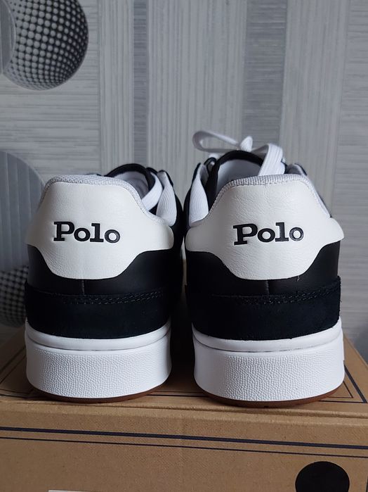Buty męskie Ralph Lauren, czarne.