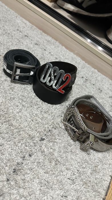 Ремінь Dsquared2 + 2 ПОДАРУНКИ оригінал opium archive rap y2k sk8