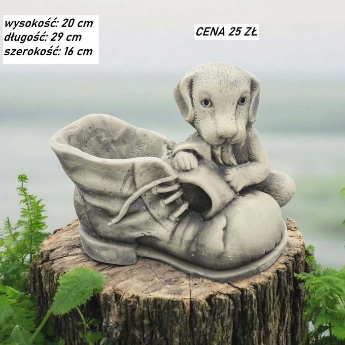 Figurka psa dekoracja Buldog piesek gipsowy piesek ogrodowy dekor