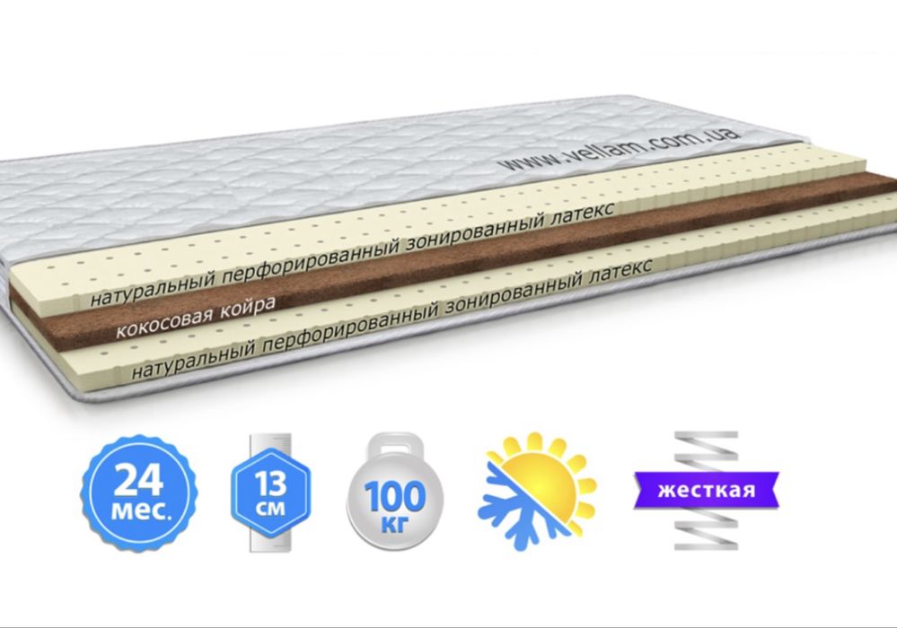 Матрас Велам Коко-Латекс-Лайт 190*90