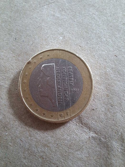 Moeda de 1€ Beatrix Koningin Der Nederlanden RARA