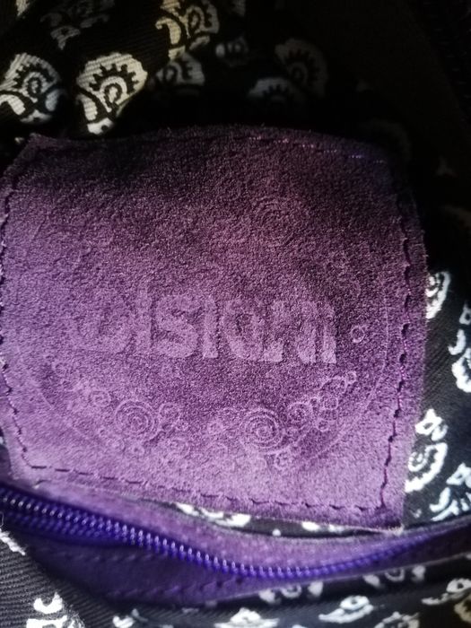 Torba zamsz, na pasku, listonoszka, Indiska