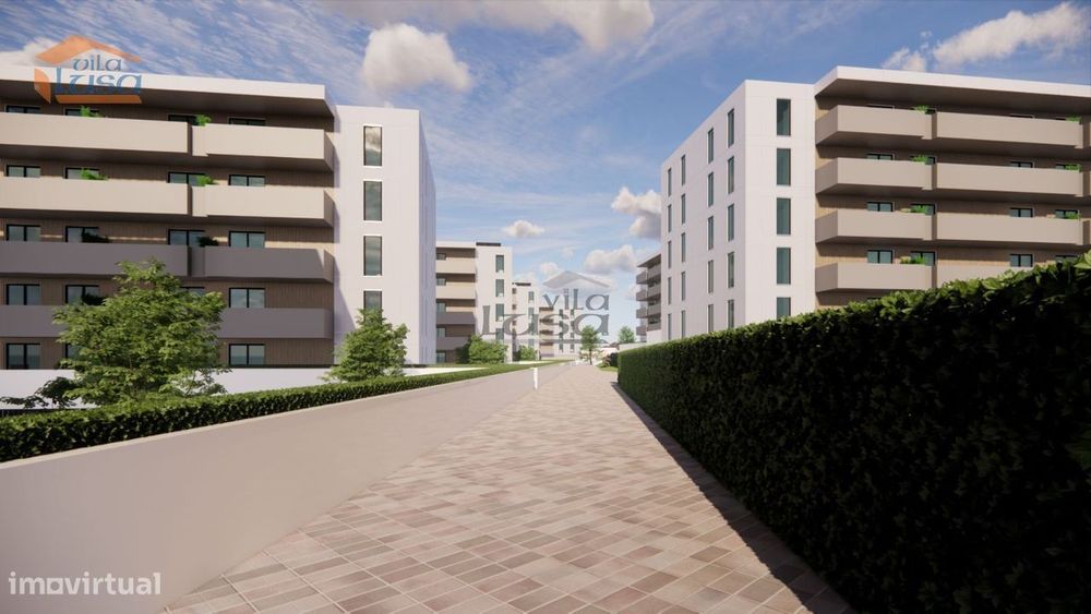 Apartamento T1 Novo varanda e lugar de garagem Vilar de Paraiso, Vi...