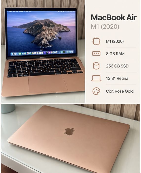 MacBook Air M1 2020 8GB 256GB Rose Gold
