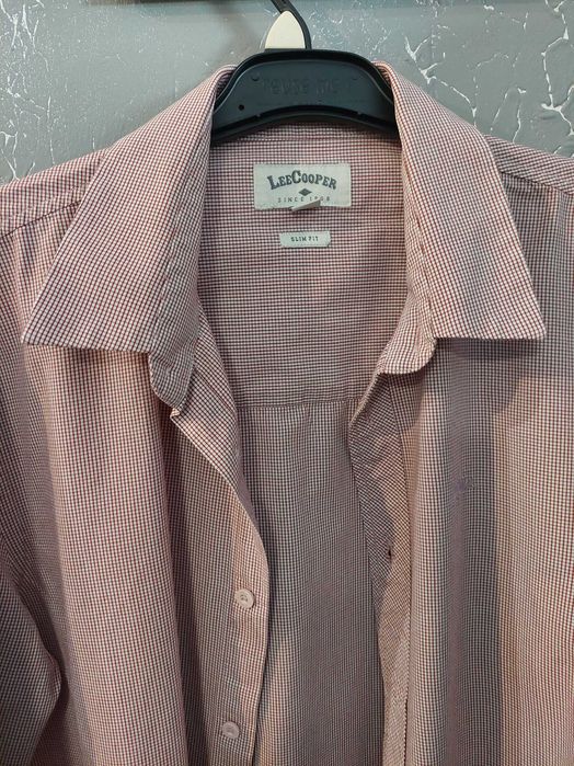 koszula w kratkę lee cooper rozmiar L stan idealny 100% bawełna