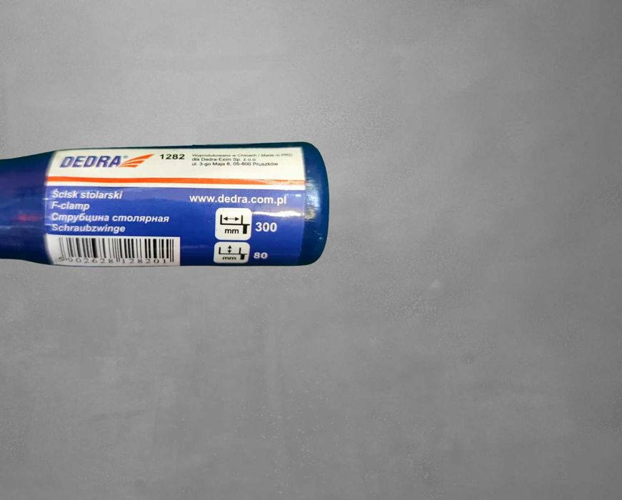 DEDRA Ścisk stolarski 300x80 mm solidny Drewniana rączka Uchwyt CPK