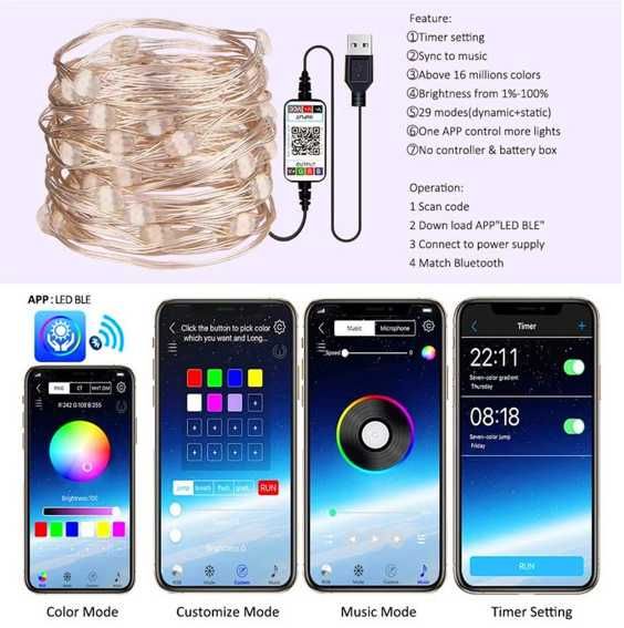 LUZ LED (Bluethot) control App telemóvel