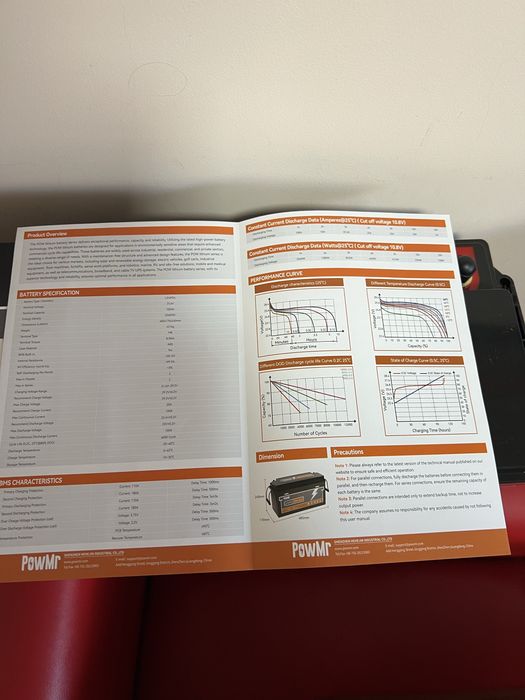 Аккумулятор PowMr Lifepo4 12v 24v