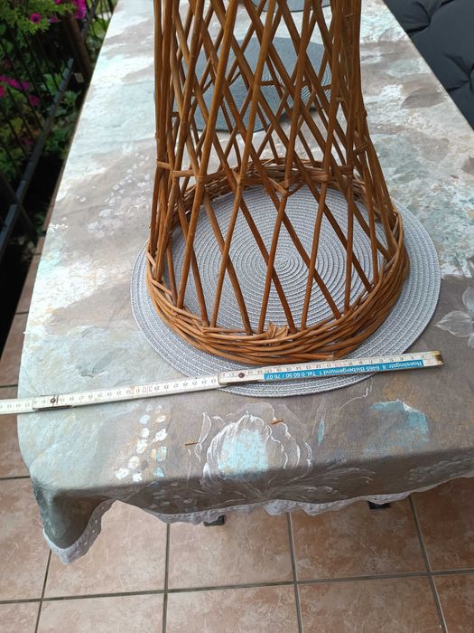 kosz wiklinowy Biblioteczka - kwietnik 70 cm