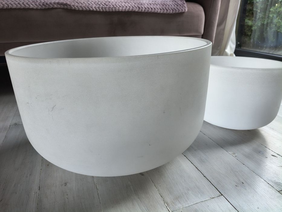 Misy kryształowe 2 szt. 25 cm i 40 cm