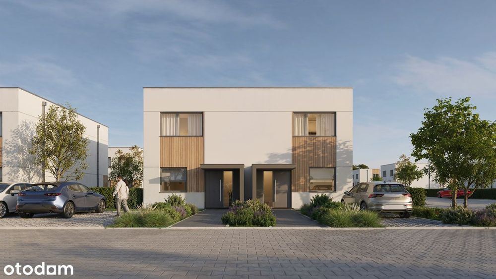 Dom w Zabudowie Bliźniaczej | 97,59 m² | Ogród 230 m² | Żnin
