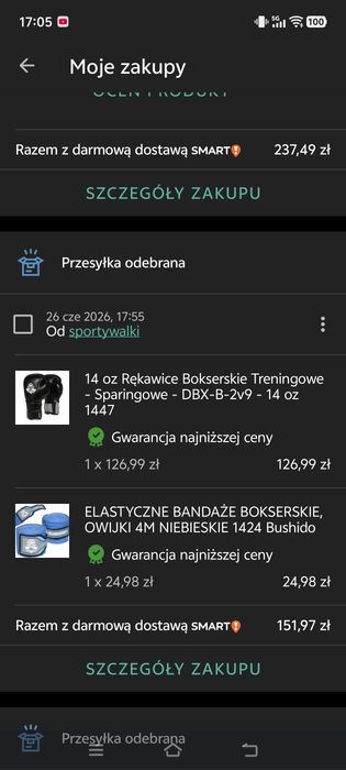 Rękawice bokserskie + owijki